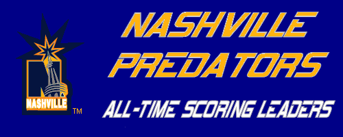 NASHVILLE PREDATORS ALL-TIME SCORING LEADERS
